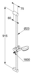 Душевой гарнитур Kludi Logo хром 6839305-00